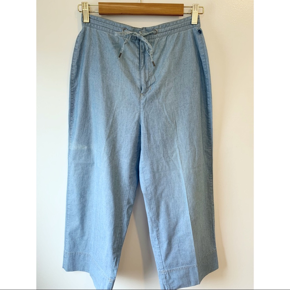 Liz Claiborne Womens Wide Leg Drawstring Pants